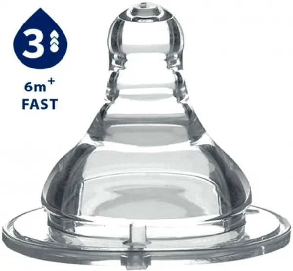 Babyono suzetă anticolică din silicon - largă, 3 picături