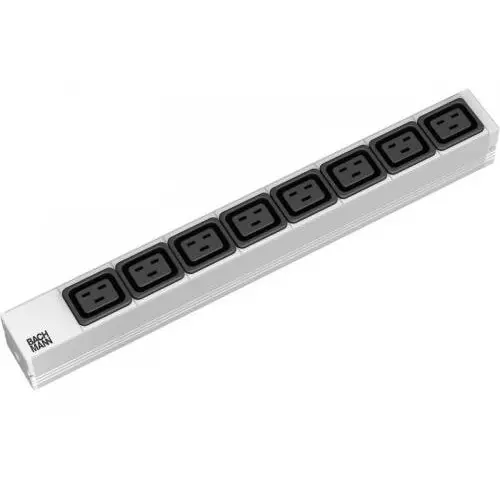BACHMANN PDU Bachmann 333.815, 8x C19, 2m, Grey-Black