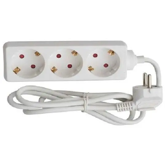 BACHMANN Prelungitor BACHMANN SELLY, 3 prize Schuko, cablu 1.5m, Alb, IP20