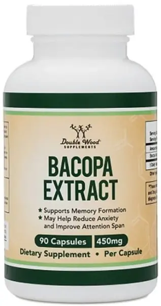 Bacopa Extract, 450 mg, 90 capsule, Double Wood