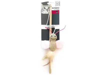 Bagheta pentru pisici, M-PETS BUTTERFLY, 35 cm