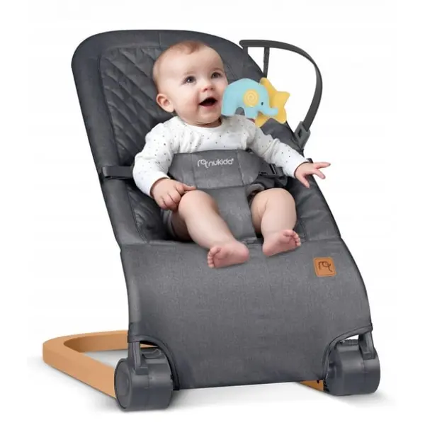 Balansoar 2 in 1 Nukido, jucarii, gri antracit KID620332, la doar 351,00 lei