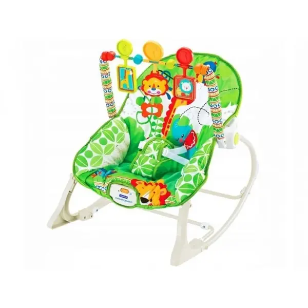 Balansoar 3 in 1 Ecotoys, vibratii, animale jungla KID061960, la doar 262,00 lei