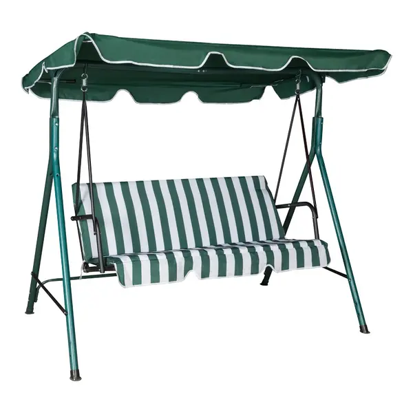 Balansoar de gradina, Globo, Verde, 170x110x153 cm