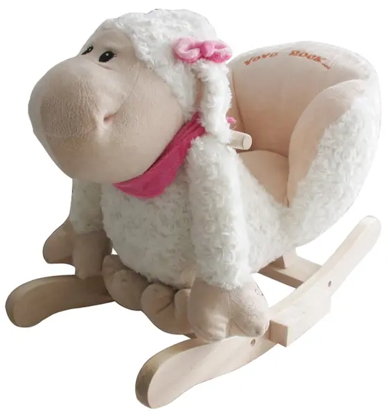 Balansoar de pluș cu scaun Chipolino - Miel