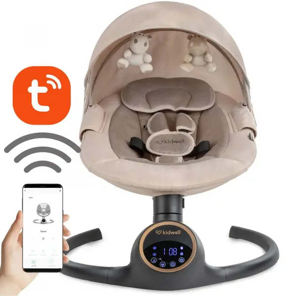 Balansoar leagan electric 2 in 1 bluetooth Reve bej auriu