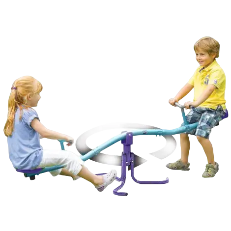 Balansoar metalic rotativ copii See Saw Plum