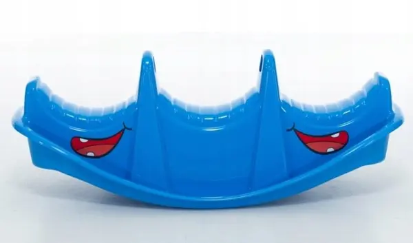 Balansoar pentru copii Dohany Albastru cu manere de sustinere,utilizare interiorexterior,pentru 1,2 sau 3 copii,realizat din plastic rezistent