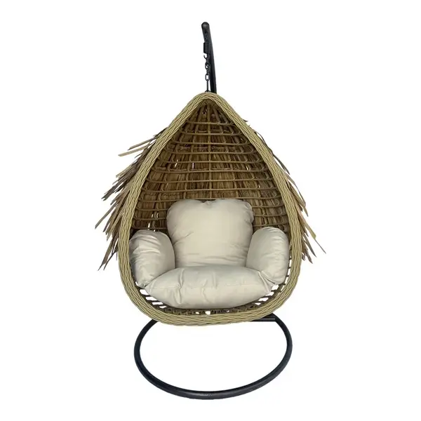 Balansoar Varur, Pako World, Bej, Ratan, 120x105x195 cm