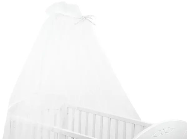Baldachin KikkaBoo - 200/480 alb, Tulle