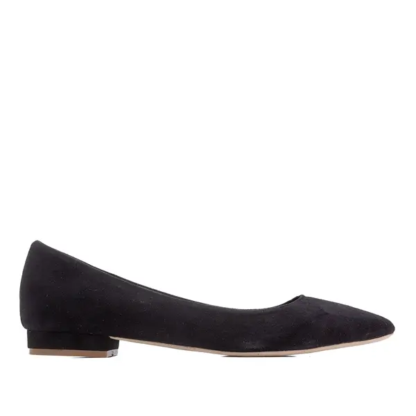 Balerini Alice Piele Intoarsa, Negri - 42 / 1 cm