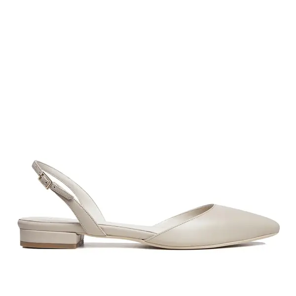 Balerini Alice, Piele Naturala, Grej - 36 / 8cm