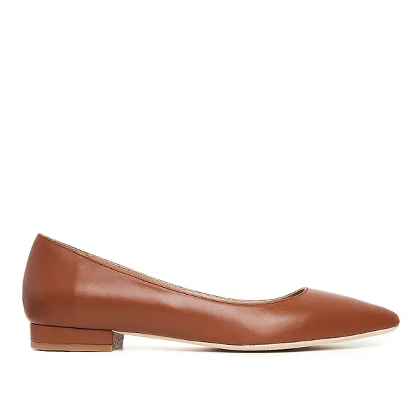 Balerini Alice Piele Naturala, Maro - 35 / 1cm