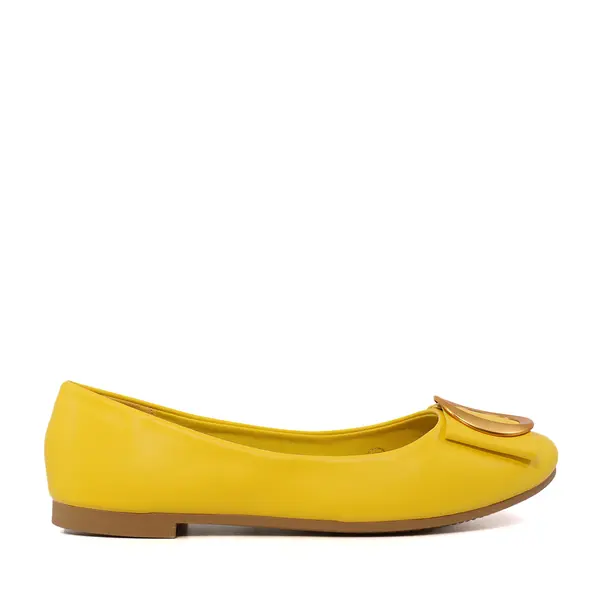 Balerini femei Luca di Gioia galbeni din piele 1291DB2100G