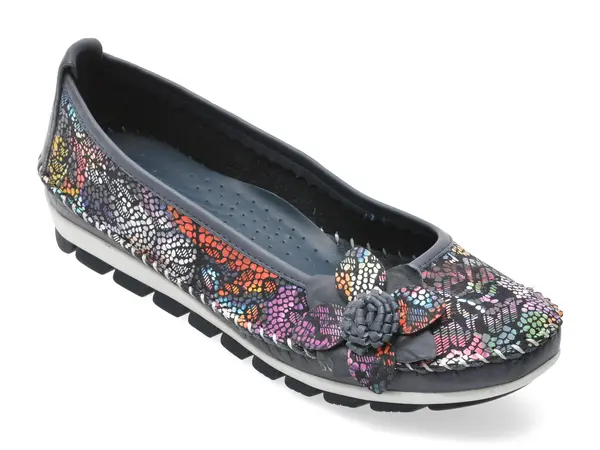 Balerini FLAVIA PASSINI albastri, 127, din piele naturala