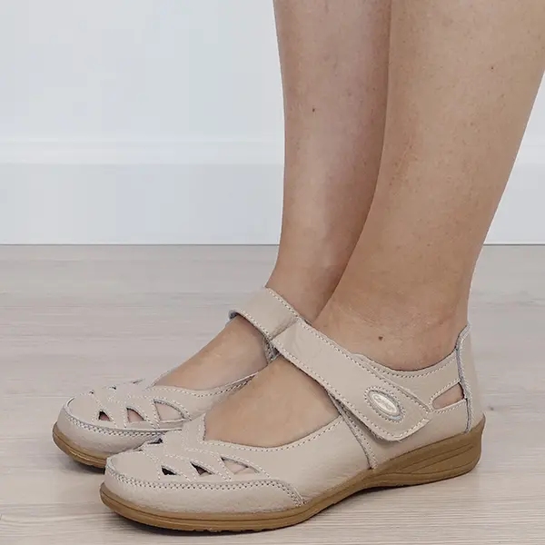 Balerini piele naturala Anisoara nude M4