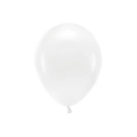 Baloane latex eco pastel albe 30 cm 100 buc