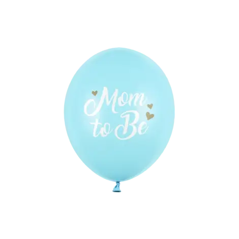 Baloane latex mom to be bleu 30 cm