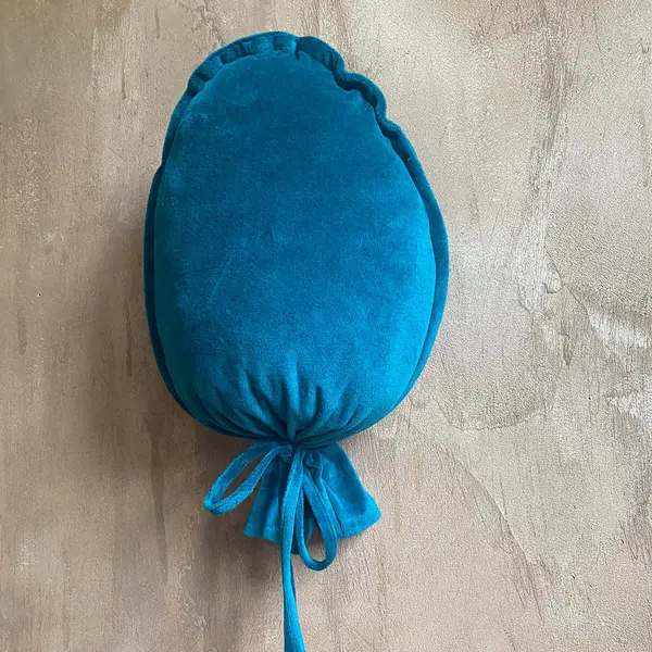 Balon din catifea albastru petrol, decorațiune perete camera copilului, TWINDECO Petrol Velvet Balloon