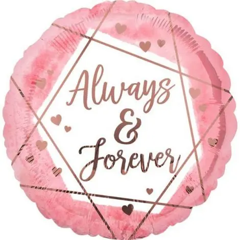 Balon folie always & forever 45 cm Amscan AM4176701