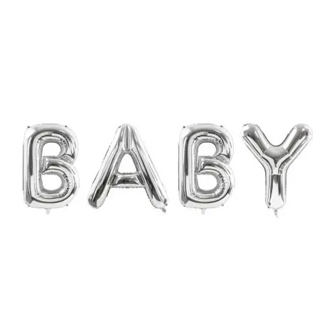 Balon folie baby argintiu 262x86 cm