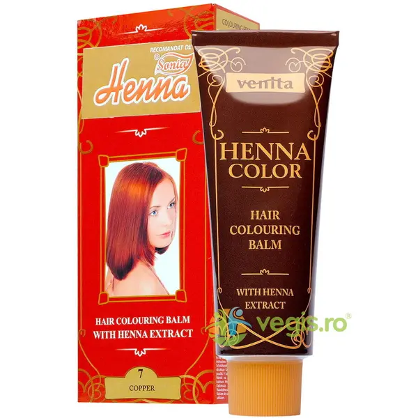 Balsam Colorant pentru Par Henna Sonia Nr.7 Cupru 75g