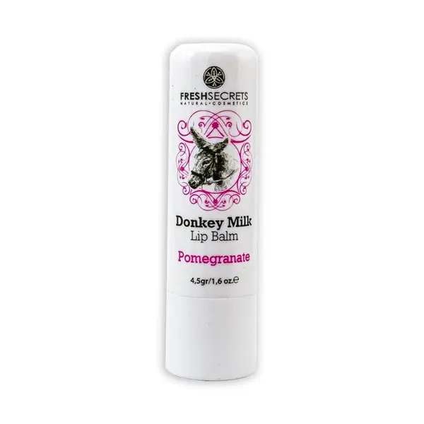 Balsam de buze cu lapte de magarita si rodie SPF30, 4.5g, Fresh Secrets