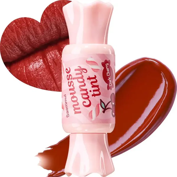 Balsam de buze cu miere și acid hialuronic, The Saem, 8g - #07 Dark Cherry