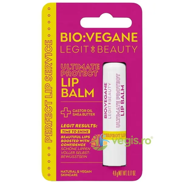 Balsam de Buze cu Ulei de Ricin si Unt de Shea Ultimate Protect Perfect Lip Service 4.8g