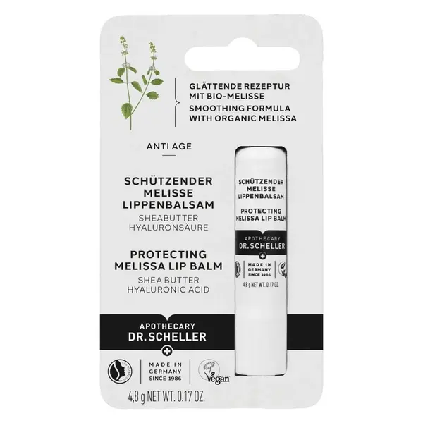 Balsam de buze protector cu extract de lemon balm, 4.8g, Dr. Scheller