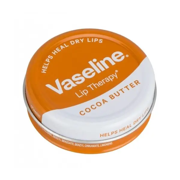 Balsam de Buze, Vaseline, cu Unt de Cacao, pentru Hidratare Intensiva, 20gr