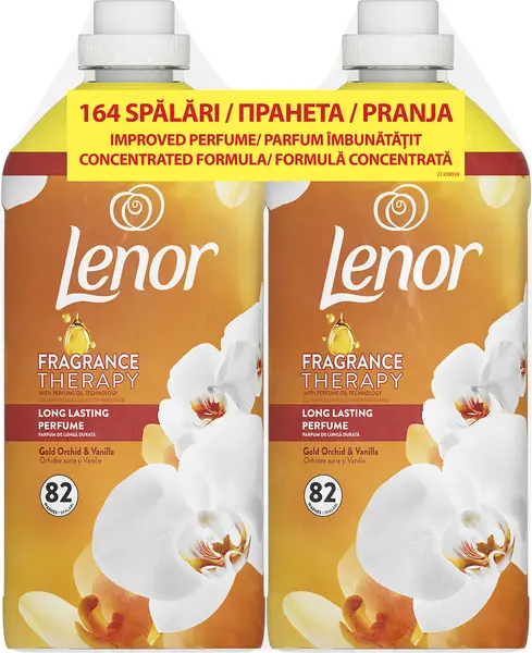 Balsam de rufe Lenor - Gold Orchid & Vanilla, 2x1.722 l