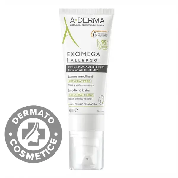 Balsam emolient pentru piele uscata-iritata Exomega Allergo DEFI, 40ml, A-derma
