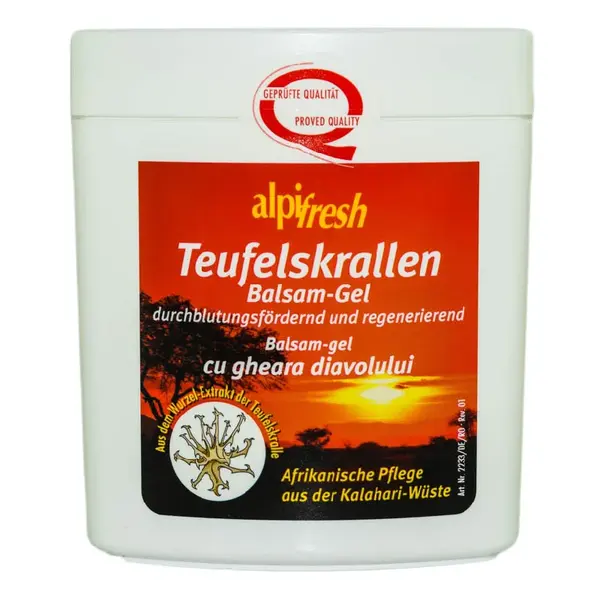 Balsam gel cu extract de Gheara Diavolului, 250 ml, Alpifresh