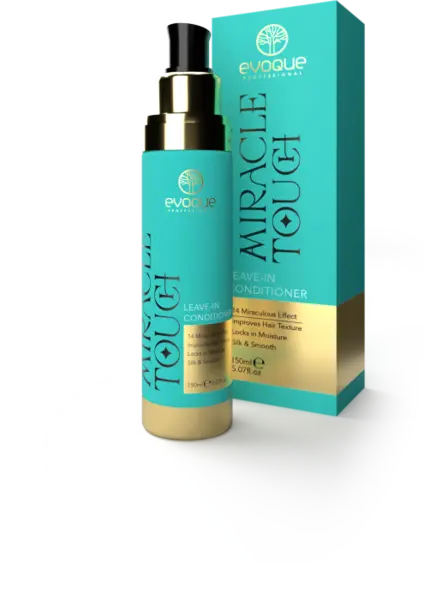 Balsam leave-in anti-frizz cu efect de par din sticla Evoque Professional Miracle Touch 150 ml