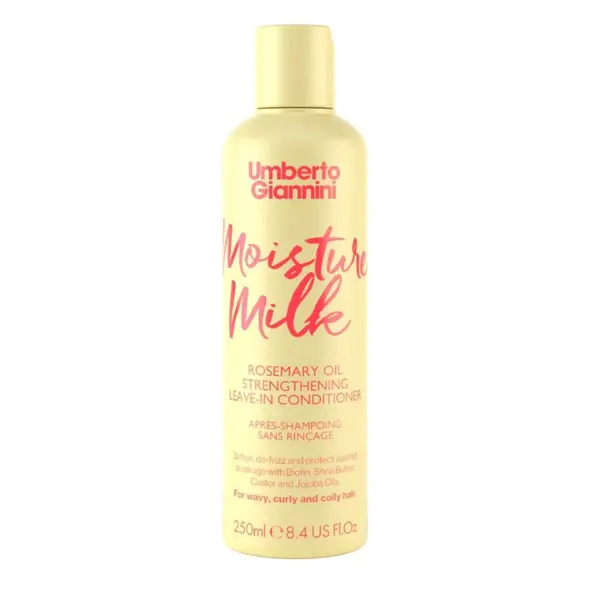 Balsam leave-in fortifiant cu ulei de Rozmarin Moisture Milk Strong Curls, 250ml, Umberto Giannini