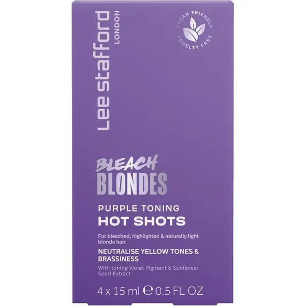 Balsam nuantator Bleach Blondes Purple Toning, 4x15ml, Lee Stafford