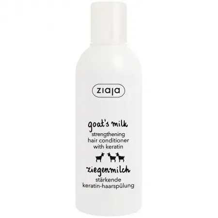Balsam pentru intarirea firului de par cu lapte de capra si keratina, Ziaja | 200 ml