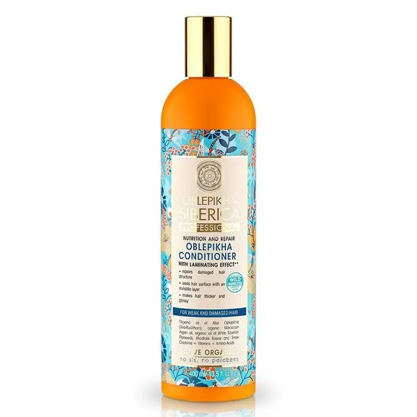 Balsam pentru par subtire si degradat Oblepikha, 400ml, Natura Siberica
