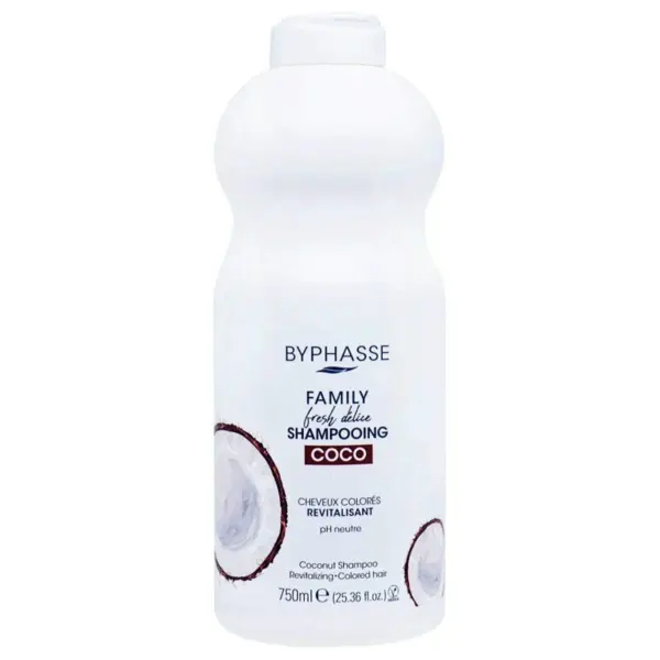 Balsam pentru Parul Vopsit, Byphasse, Family Fresh Delice, cu Extract de Cocos, Descurca si Protejeaza Culoarea, 400ml