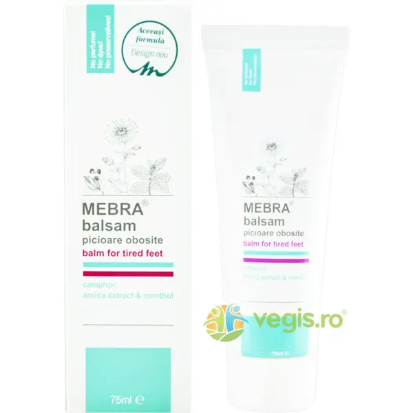 Balsam pentru Picioare Obosite cu Camfor, Arnica si Mentol 75ml