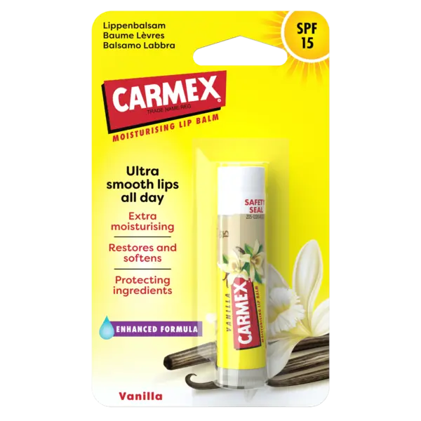 Balsam reparator pentru buze uscate cu vanilie, 4,25g, Carmex