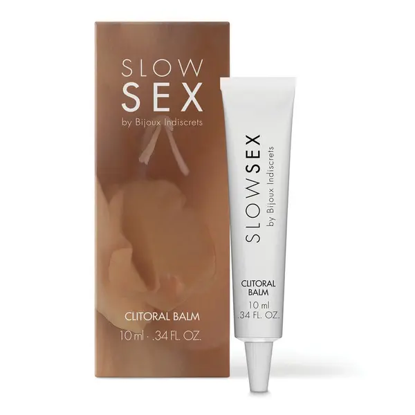 Balsam Slow Sex - Clitoris Balm, cu efect de încălzire și aromă de cocos, pentru intensificarea orgasmului, 10 ml