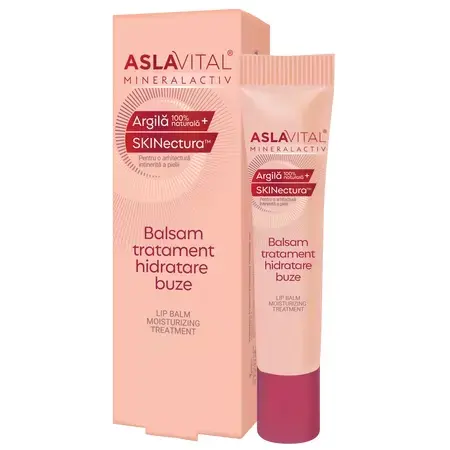 Balsam tratament pentru hidratarea buzelor MineralActiv, 15ml, Aslavital