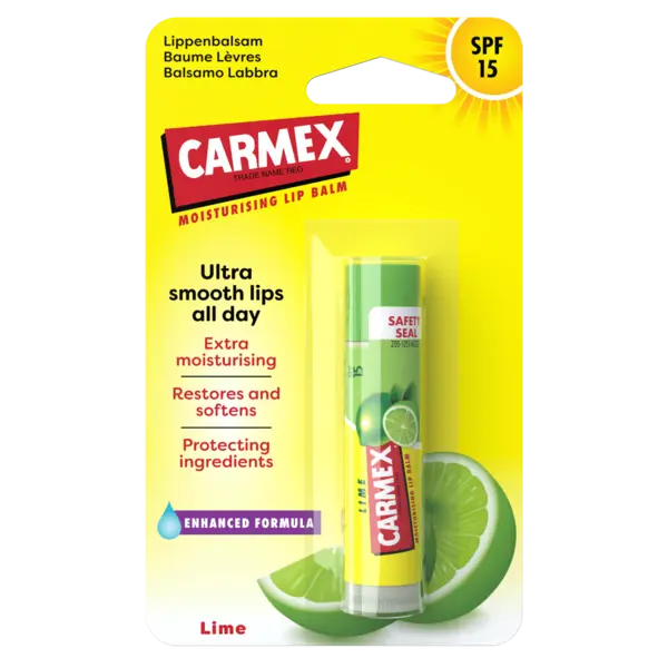 Balsam ultra-hidratant pentru buze cu aroma de lime SPF15, 4,25g, Carmex