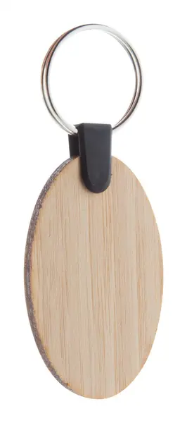 Bambry breloc bambus, rotund - natural