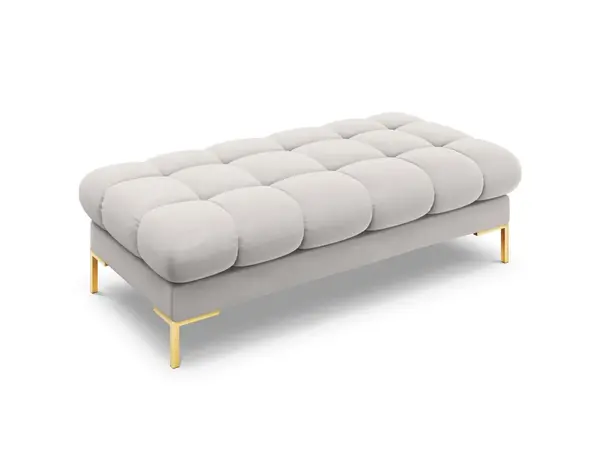Banca Bali velvet/picioare gold – L133 x l62 x h41