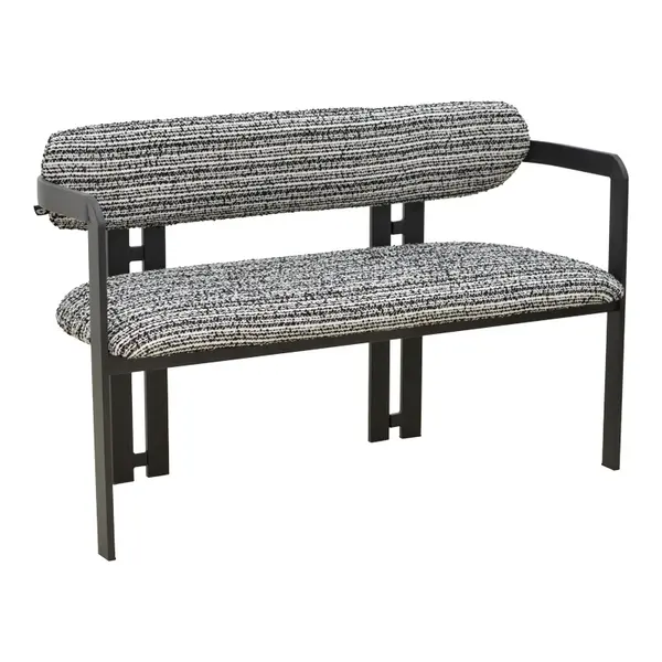 Banca, Berdona, Pako, Negru 120x47x78 cm