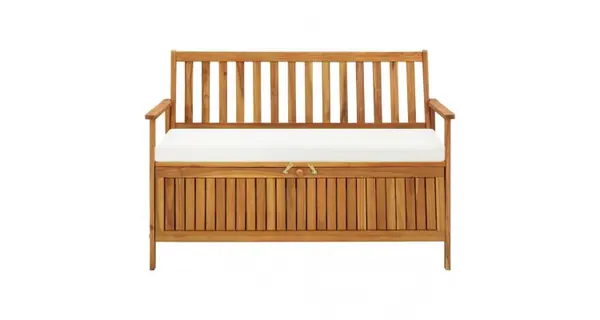 Banca de depozitare gradina 120x63x84 cm lemn masiv salcam XL
