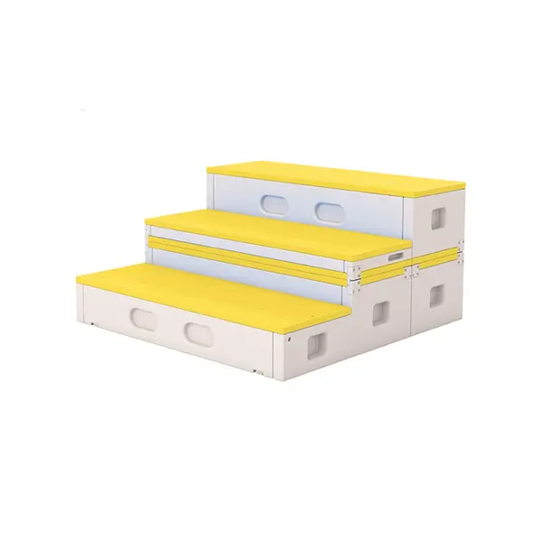 Bancuta modulara multifunctionala Nichiduta Garden Step Stool Yellow 123 x 122 x 62 cm